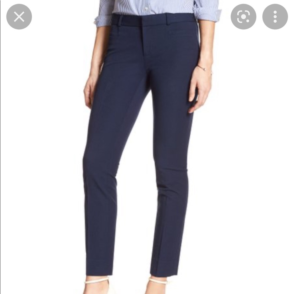 Banana Republic Sloan Slim Ankle Pant- Navy